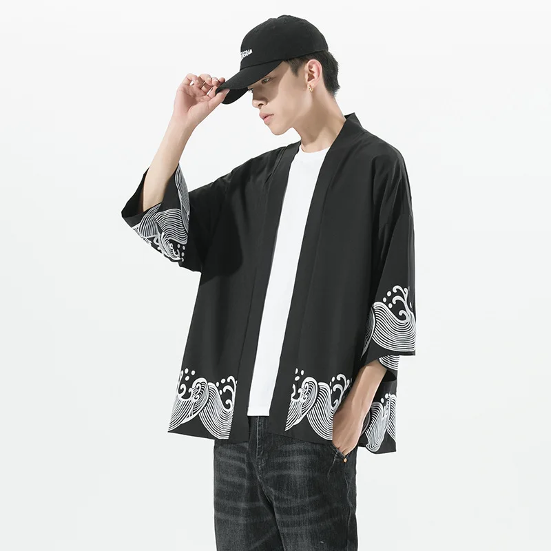 Yourqipao Summer Chinese Men's Kimono Printed Cardigan Samurai Japanese Costume Robe Yukata Jacket Street Asian Clothing Tops
Yourqipao Summer Chinese Men's Kimono Printed Cardigan Samurai Japanese Costume Robe Yukata Jacket Street Asian Clothing Tops