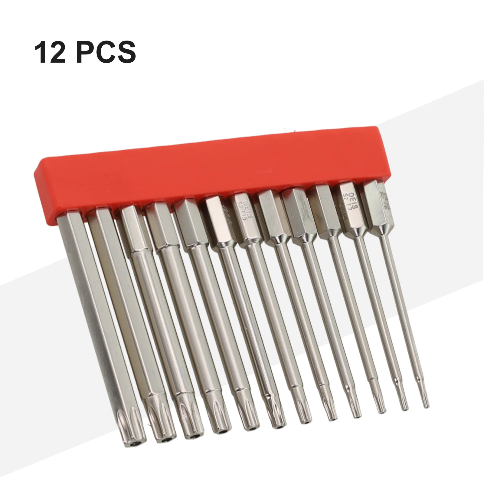 12pcs 100mm 1/4 Hollow Plum Blossom Extended Bit Hexagon Handle Screwdriver Bit Screwdriver Tool Set For Power Screwdriver
12pcs 100mm 1/4 Hollow Plum Blossom Extended Bit Hexagon Handle Screwdriver Bit Screwdriver Tool Set For Power Screwdriver