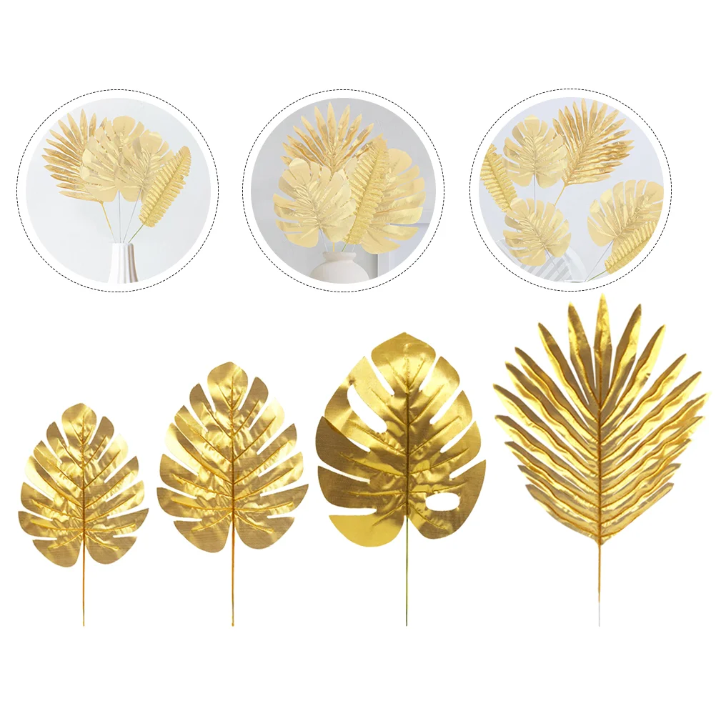 

20 Pcs Simulated Leaves Fake Leaf Artificial Plant Decoration Palm Simulation Adornment Plastic Adornments