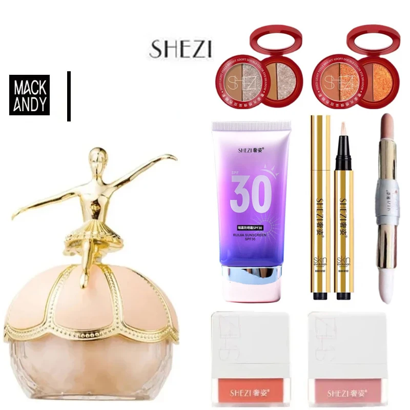 Mack Andy Ballet Loose Setting Powder And Shezi Rouge Andeye-shadow Sunscreen Makeup Concealer Combo Women's Cosmetics
Mack Andy Ballet Loose Setting Powder And Shezi Rouge Andeye-shadow Sunscreen Makeup Concealer Combo Women's Cosmetics