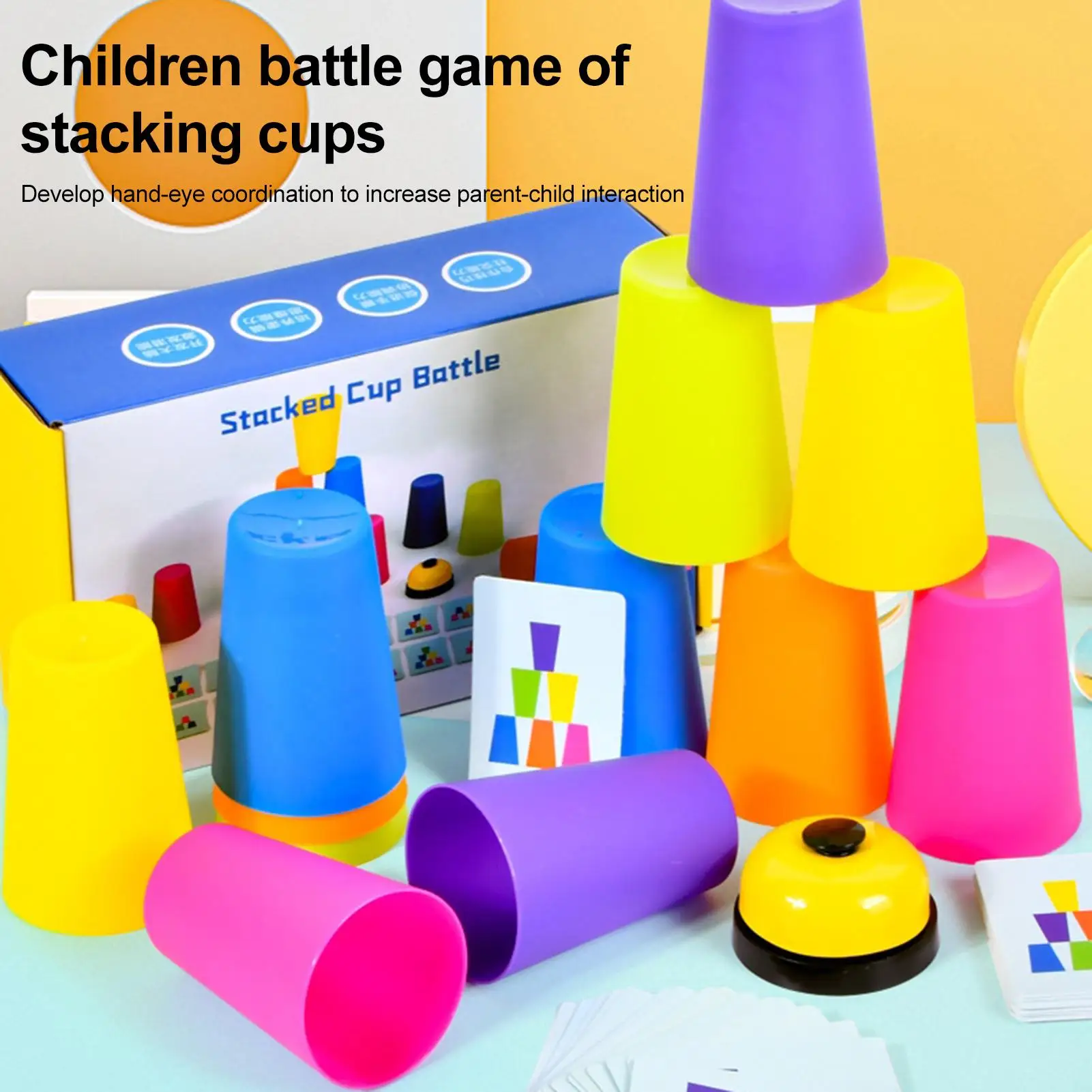 Cup Stacking Set Kids Quick Stack Cups Stacking Game for Kids Sporting Stack Cups Speed Training Game for Travel Party Challenge
Cup Stacking Set Kids Quick Stack Cups Stacking Game for Kids Sporting Stack Cups Speed Training Game for Travel Party Challenge