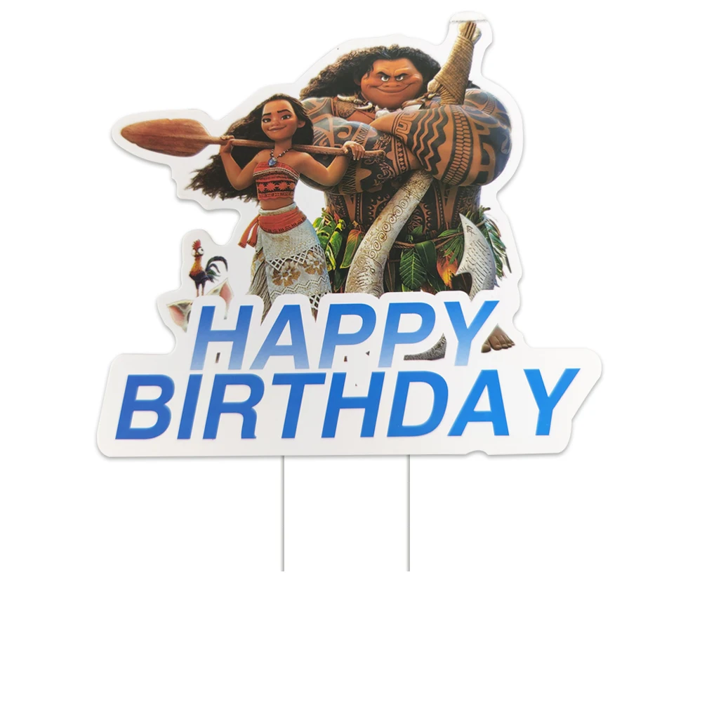 Moana Theme Cake Toppers Card Banner Flag Decorations Baby Shower Happy Birthday Events Party Picks 1pcs/lot
Moana Theme Cake Toppers Card Banner Flag Decorations Baby Shower Happy Birthday Events Party Picks 1pcs/lot