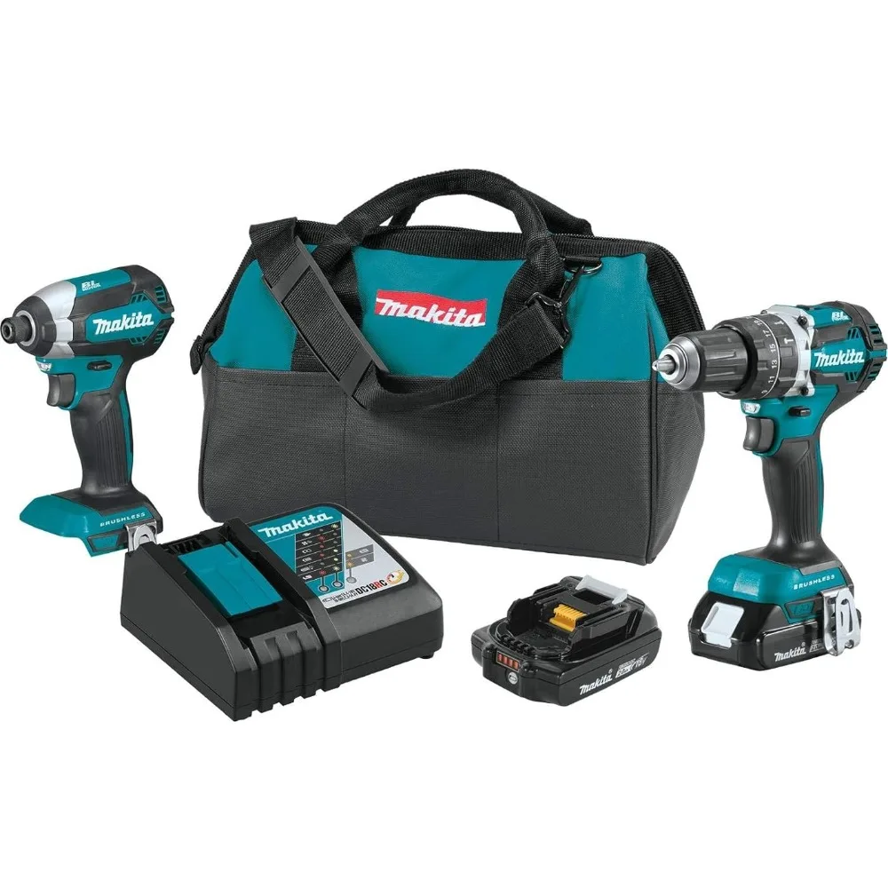 Makita XT269R 18V LXT литий-ионный компактный бесщеточный беспроводной 2 шт. Комбинированный комплект (2,0 Ач), синий
Makita XT269R 18V LXT литий-ионный компактный бесщеточный беспроводной 2 шт. Комбинированный комплект (2,0 Ач), синий