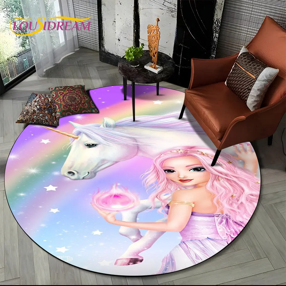 Unicorn Animal 3D Cartoon Round Area Rug,Circle Carpet Rug for Living Room Children's Bedroom Sofa Decor,Kid Non-slip Floor Mat
Unicorn Animal 3D Cartoon Round Area Rug,Circle Carpet Rug for Living Room Children's Bedroom Sofa Decor,Kid Non-slip Floor Mat