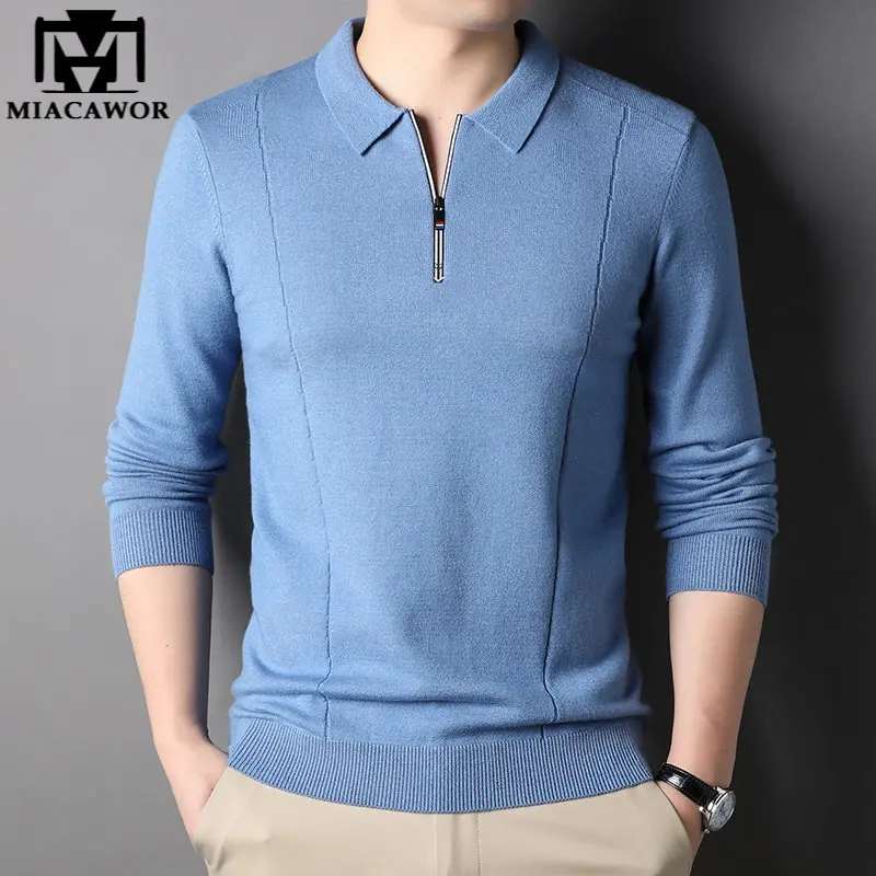 MIACAWOR Brand Knitwear Soft Wool Sweaters Men Autumn Winter Warm Zipper Pullover Homme Casual Jersey Clothing Y547
MIACAWOR Brand Knitwear Soft Wool Sweaters Men Autumn Winter Warm Zipper Pullover Homme Casual Jersey Clothing Y547