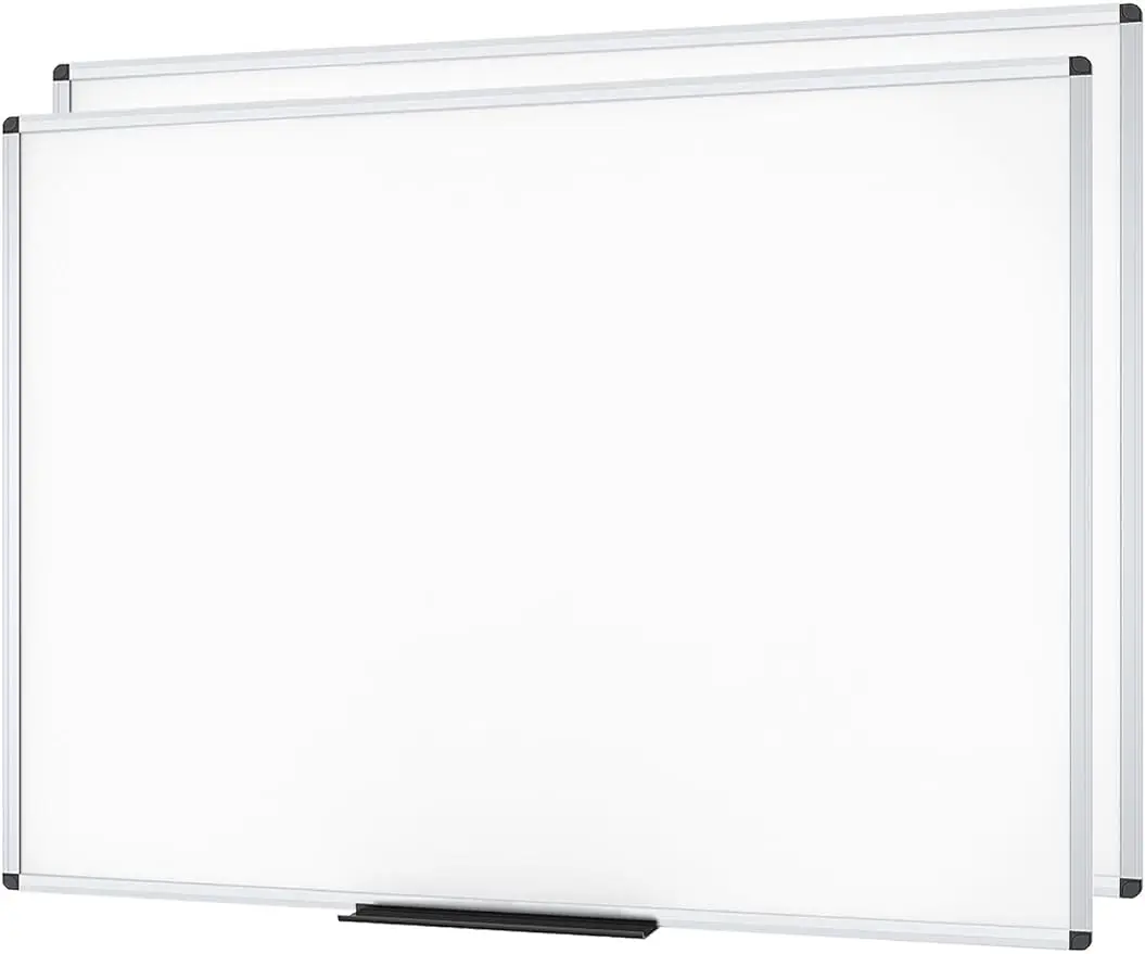 VIZ-PRO Magnetic Dry Erase Board, 60 X 48 inches, Pack of 2, Silver Aluminium Frame
VIZ-PRO Magnetic Dry Erase Board, 60 X 48 inches, Pack of 2, Silver Aluminium Frame