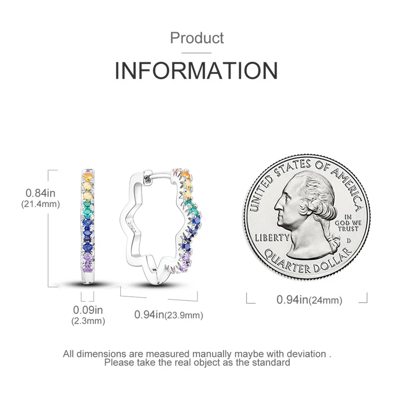 New Earrings 100% Genuine 925 Sterling Silver Women Hoop Earring Women's Wedding Engagement Girlfriend Wife Birthday Gift 131 Mallzona S95f60830516d4ec7a6c718e51c4783bdS New Earrings 100% Genuine 925 Sterling Silver Women Hoop Earring Women's Wedding Engagement Girlfriend Wife Birthday Gift Mallzona