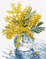 Cross Stitch 14CT Ecological Cotton Threads Embroidery Home Decoration Hanging Letter Oven A bottle of small yellow flowers
Cross Stitch 14CT Ecological Cotton Threads Embroidery Home Decoration Hanging Letter Oven A bottle of small yellow flowers