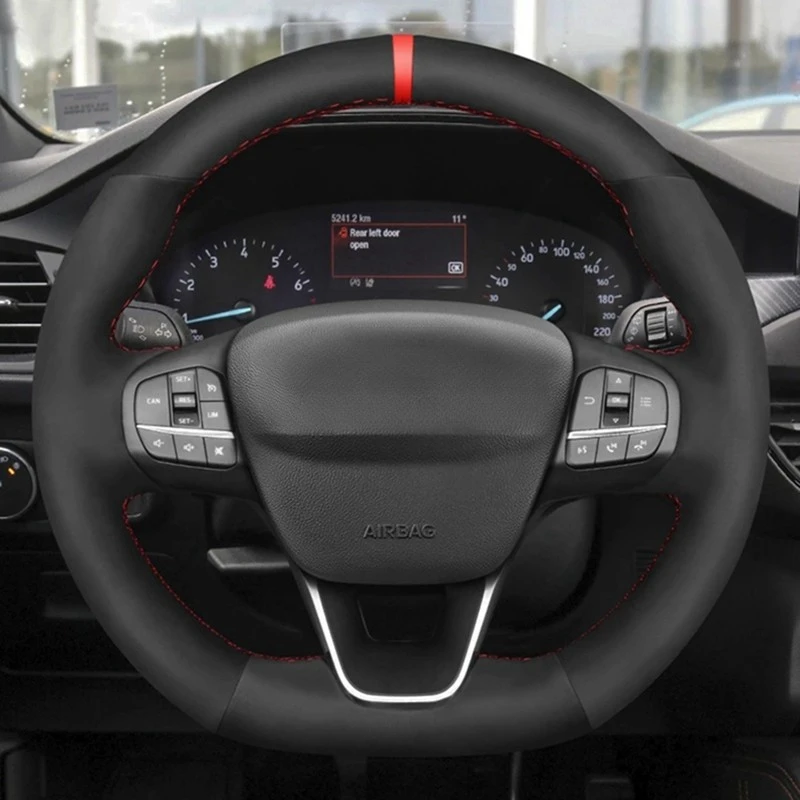Чехол рулевого колеса автомобиля противоскользящая черная замша для Ford Focus ST-Line Fiesta ST-Line 2018-2019 Fiesta ST 2019 Focus ST 2019-2020
Чехол рулевого колеса автомобиля противоскользящая черная замша для Ford Focus ST-Line Fiesta ST-Line 2018-2019 Fiesta ST 2019 Focus ST 2019-2020