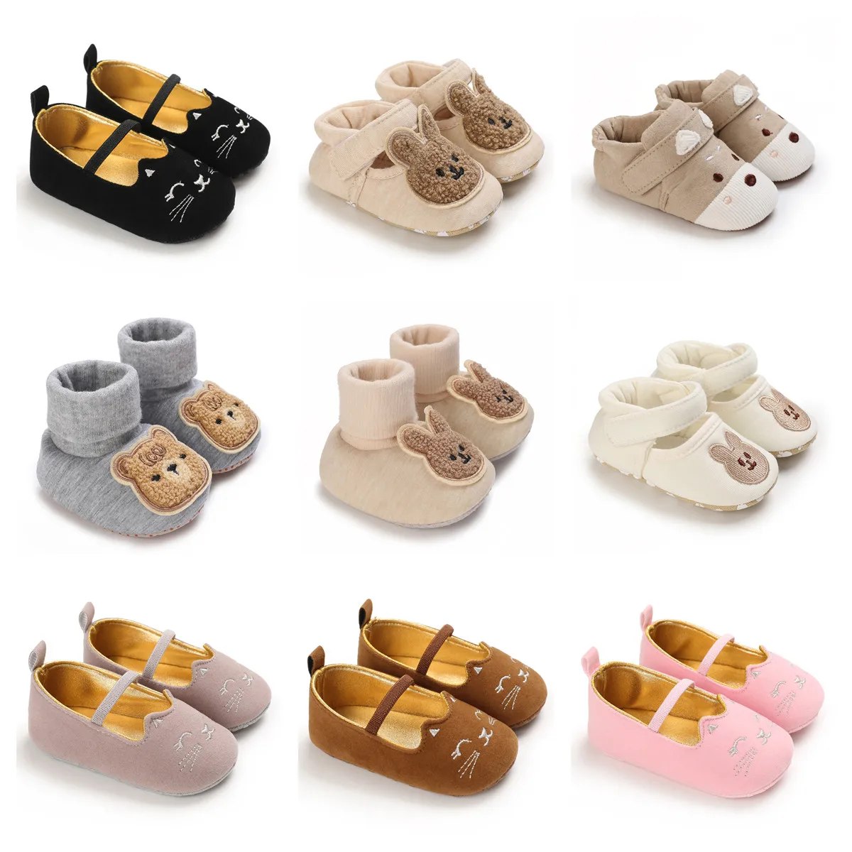 New Autumn And Winter Baby Non-slip Toddler Shoes Baby Cute Cartoon Bear Rabbit Warm Shoes Baby Cute Kitten Shoes
New Autumn And Winter Baby Non-slip Toddler Shoes Baby Cute Cartoon Bear Rabbit Warm Shoes Baby Cute Kitten Shoes