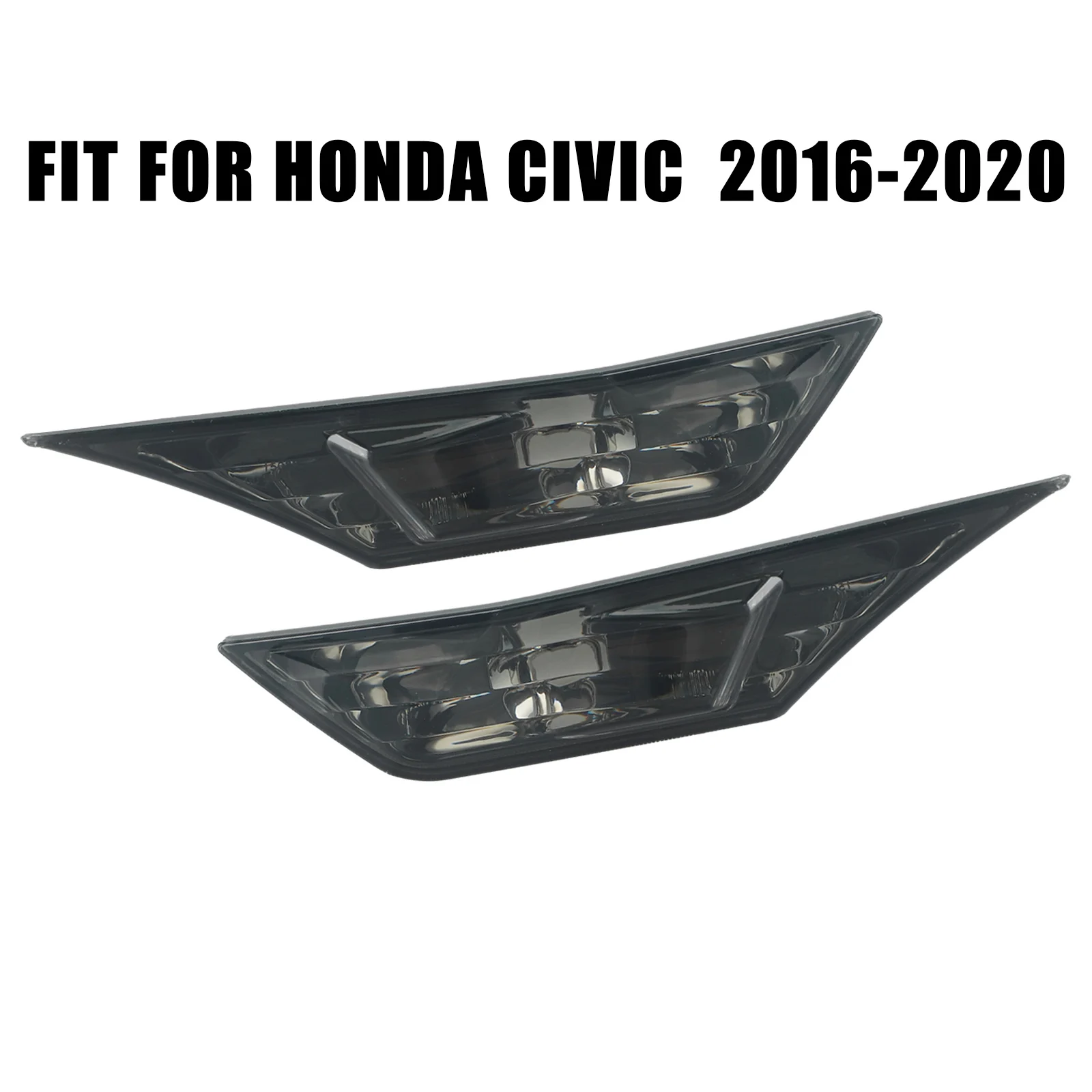2pcs New Car Smoked Lens Front Side Marker Lamp Turn Signal Light W/ LED Bulbs Suitable For Honda Civic 2016-2021 20.5*4.5*4.5cm
2pcs New Car Smoked Lens Front Side Marker Lamp Turn Signal Light W/ LED Bulbs Suitable For Honda Civic 2016-2021 20.5*4.5*4.5cm