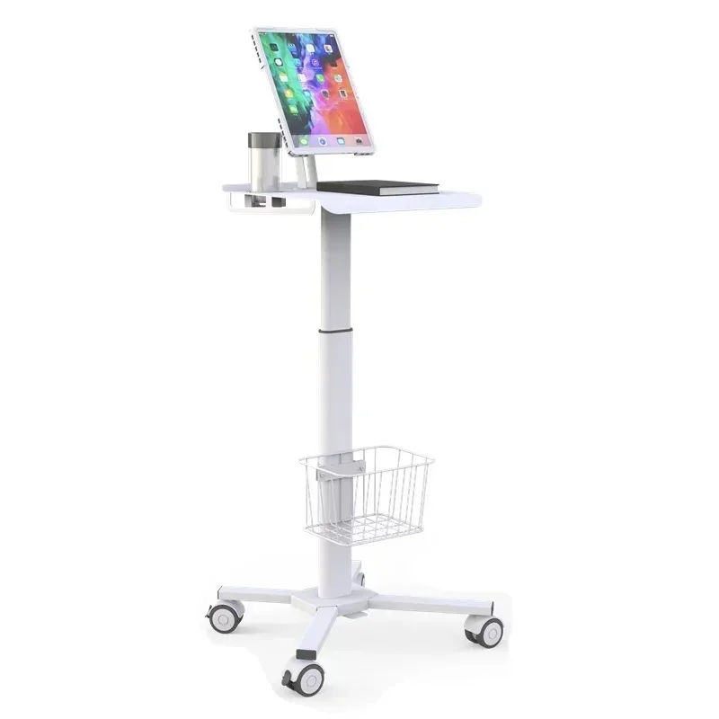 

All in one workstation Height Adjustable Mobile Medical Laptop Cart Tablet VESA Hospital trolley for dental- clinic