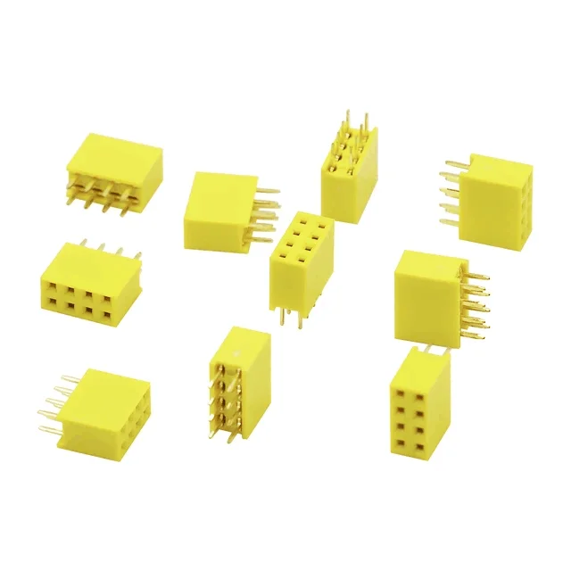 Colorful rows of female 2*4P double rows of female sockets yellow 2.54MM double rows of straight plugs
Colorful rows of female 2*4P double rows of female sockets yellow 2.54MM double rows of straight plugs