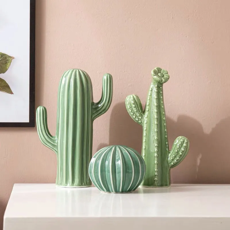 Nordic Ceramic Handicrafts Simulation Cactus Ornaments Art Decorative Home Furnishings Photography Props Green Room Decor
Nordic Ceramic Handicrafts Simulation Cactus Ornaments Art Decorative Home Furnishings Photography Props Green Room Decor