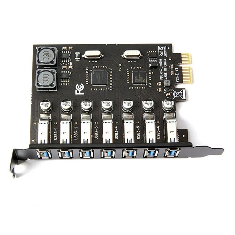USB 3,0 PCI Express адаптер PCI-E на 7 портов USB 3 Расширенный адаптер карта Pcie PCI-E X1 контроллер конвертер для настольного компьютера
USB 3,0 PCI Express адаптер PCI-E на 7 портов USB 3 Расширенный адаптер карта Pcie PCI-E X1 контроллер конвертер для настольного компьютера