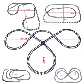 City Trains: Construa Rotas Ferroviárias Flexíveis com Blocos de Construção 7 City Trains Flexible Switch Railway Tracks Rails Crossing Forked Straight Curved Building Block Bricks Toys Compatible with 7996