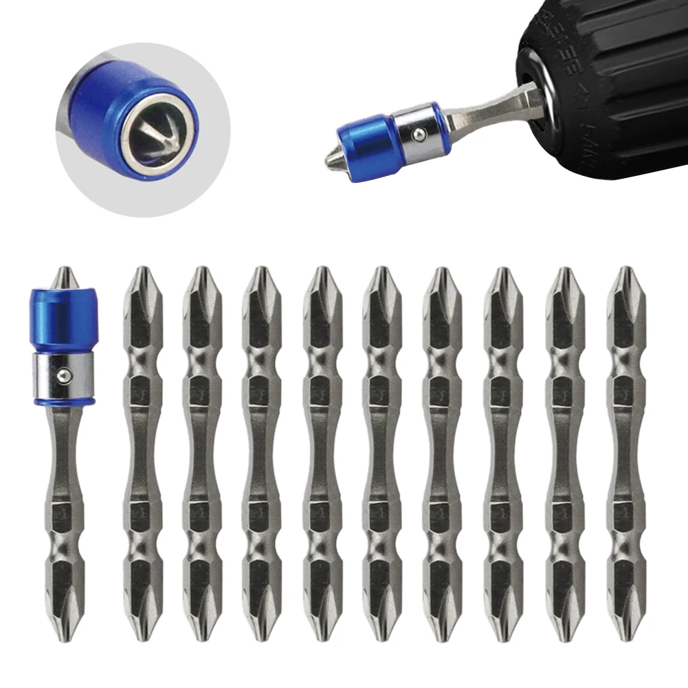 10Pcs PH2 Cross Screwdriver Bits With Magnetic Ring Double Head Bits For Plasterboard Wood Plastic Drilling Electric Driver Tool
10Pcs PH2 Cross Screwdriver Bits With Magnetic Ring Double Head Bits For Plasterboard Wood Plastic Drilling Electric Driver Tool