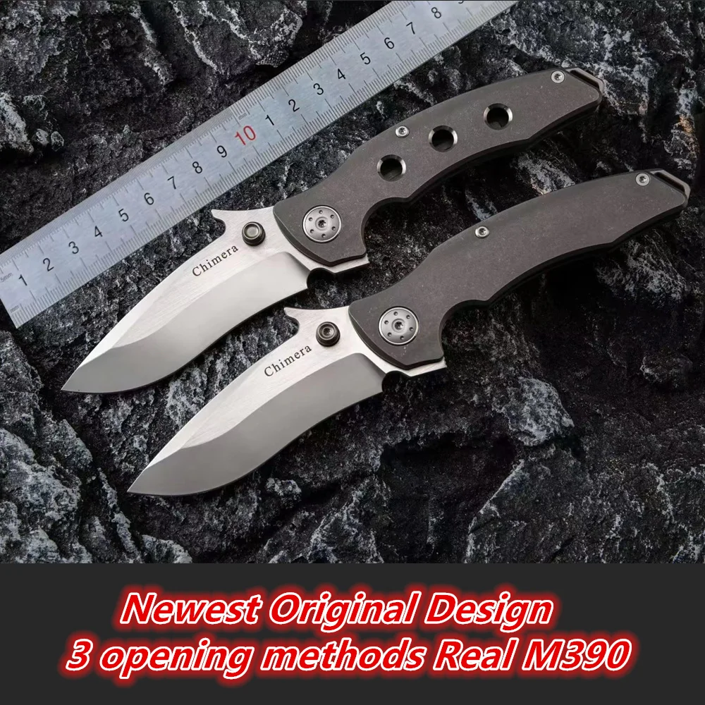 Chimera New 3 Open Way Wave Titanium Handle Real M390 Double Row Ceramic Bearing Hunting Tactical EDC Tool Folding Camping Knife
Chimera New 3 Open Way Wave Titanium Handle Real M390 Double Row Ceramic Bearing Hunting Tactical EDC Tool Folding Camping Knife