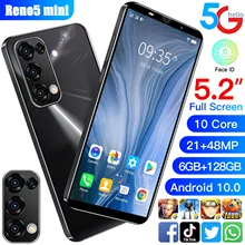 New Mini Cellphone Reno5mini 6GB RAM 128GB ROM 5.2 Inch Screen Dual SIM Cards For Oppo Vivo Smartphone Celulares Mobilephones
New Mini Cellphone Reno5mini 6GB RAM 128GB ROM 5.2 Inch Screen Dual SIM Cards For Oppo Vivo Smartphone Celulares Mobilephones