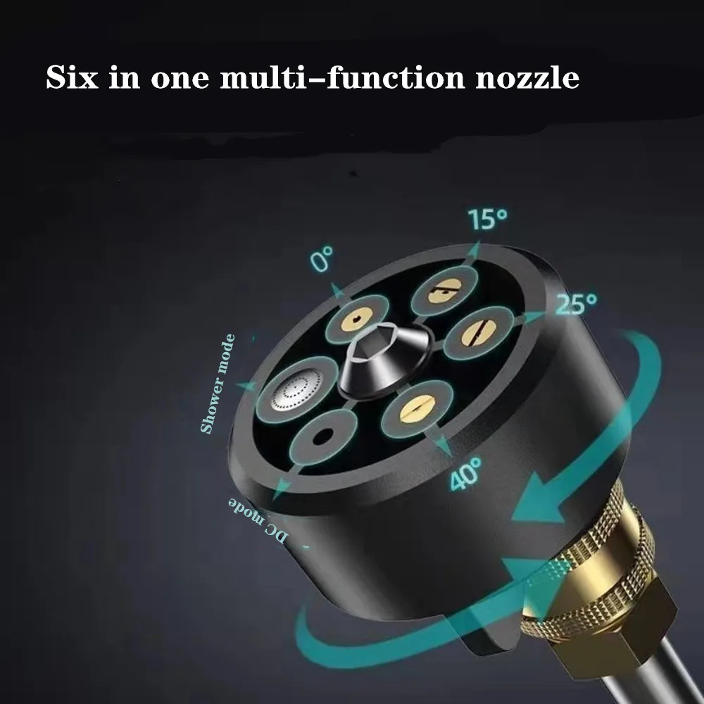 Plastic 6 In 1 Adjustable Nozzle for 1/4 Inch High Pressure Cordless Washer Cleaner Water Gun Parts Hose Nozzle
Plastic 6 In 1 Adjustable Nozzle for 1/4 Inch High Pressure Cordless Washer Cleaner Water Gun Parts Hose Nozzle