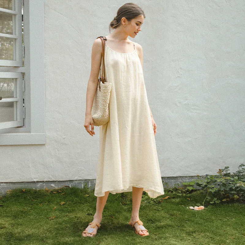 Apricot Summer Dress for Women Sleeveless Bandage Backless Long Dresses Causual Travel Holiday Beach Sundress Vestidos De Mujer
Apricot Summer Dress for Women Sleeveless Bandage Backless Long Dresses Causual Travel Holiday Beach Sundress Vestidos De Mujer