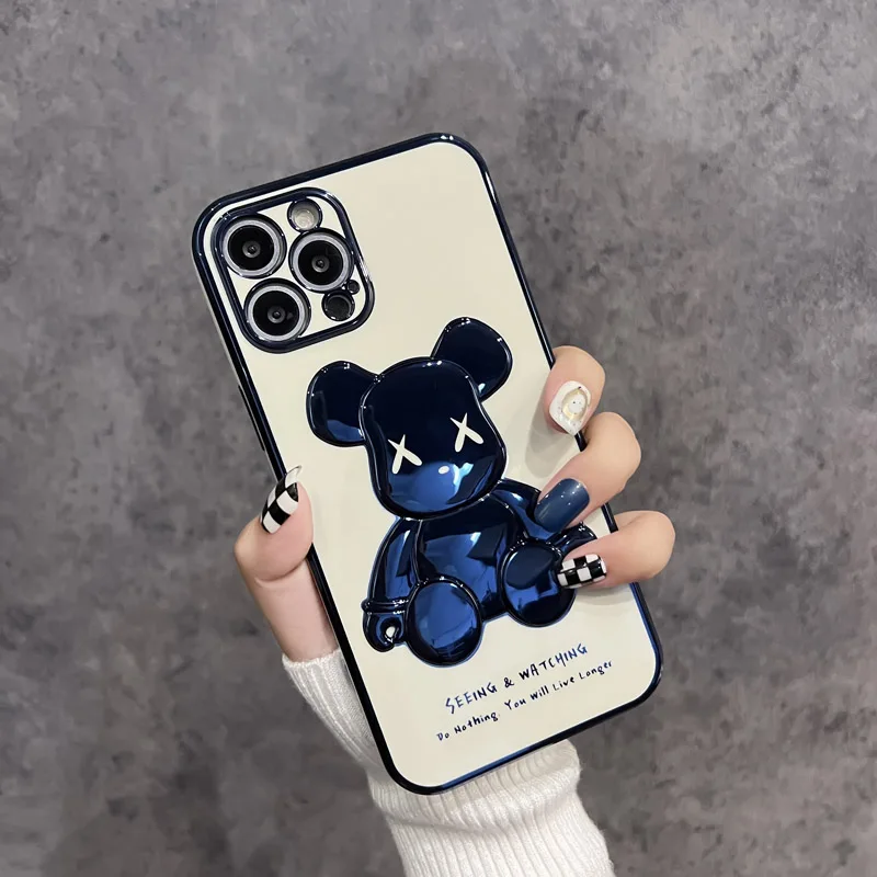 Fashion Shiny Phone Case Bearbrick Case for iPhone 14 Max Xs Xr 11 12 13 Pro Max SE2 8 Plus Lens Protection Glitter Plating Case
Fashion Shiny Phone Case Bearbrick Case for iPhone 14 Max Xs Xr 11 12 13 Pro Max SE2 8 Plus Lens Protection Glitter Plating Case