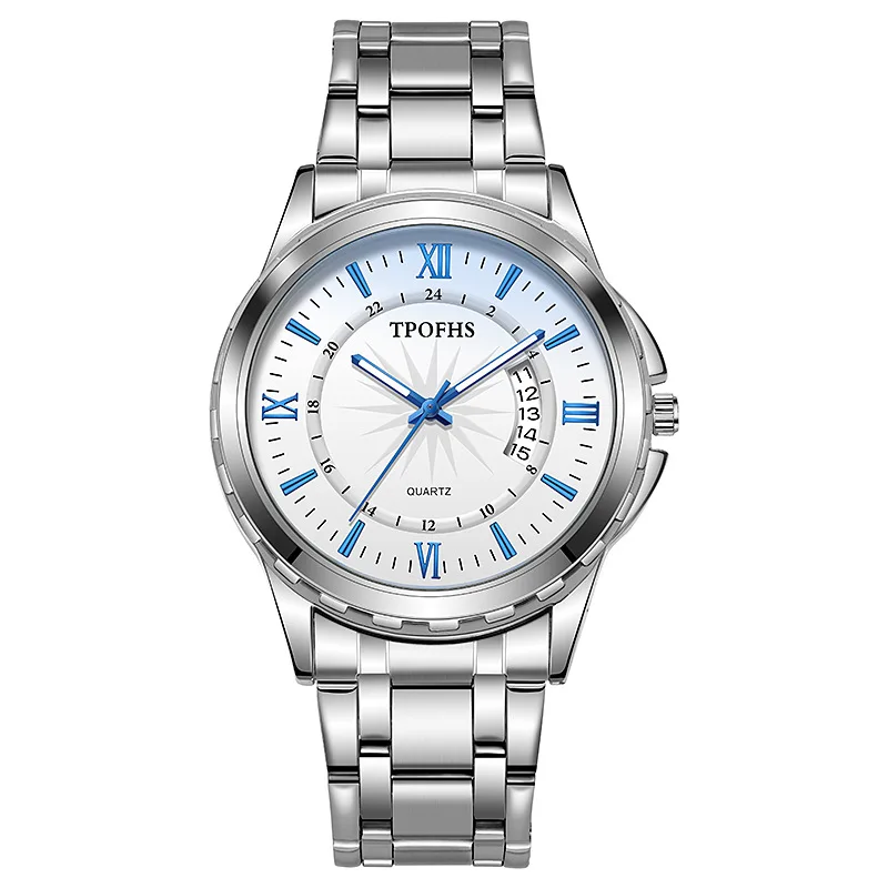 Brand Men Quartz Watch Blue Glass Calendar Stainless Steel Strap Watches Leisure Fashion Luxury Business Wristwatch Dropshipping
Brand Men Quartz Watch Blue Glass Calendar Stainless Steel Strap Watches Leisure Fashion Luxury Business Wristwatch Dropshipping