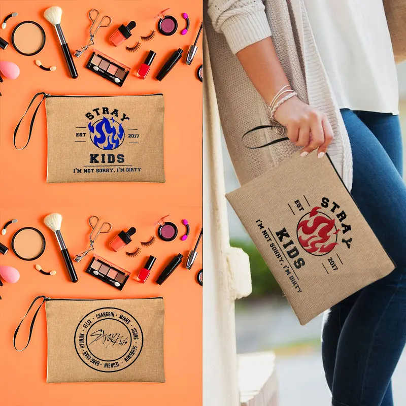 Kpop Stray Kids Skzoo SKZ Linen Makeup Bag Bachelor Party Lipstick Bag Cosmetic Bag Clutch Travel Beauty Case Gift for Her
Kpop Stray Kids Skzoo SKZ Linen Makeup Bag Bachelor Party Lipstick Bag Cosmetic Bag Clutch Travel Beauty Case Gift for Her