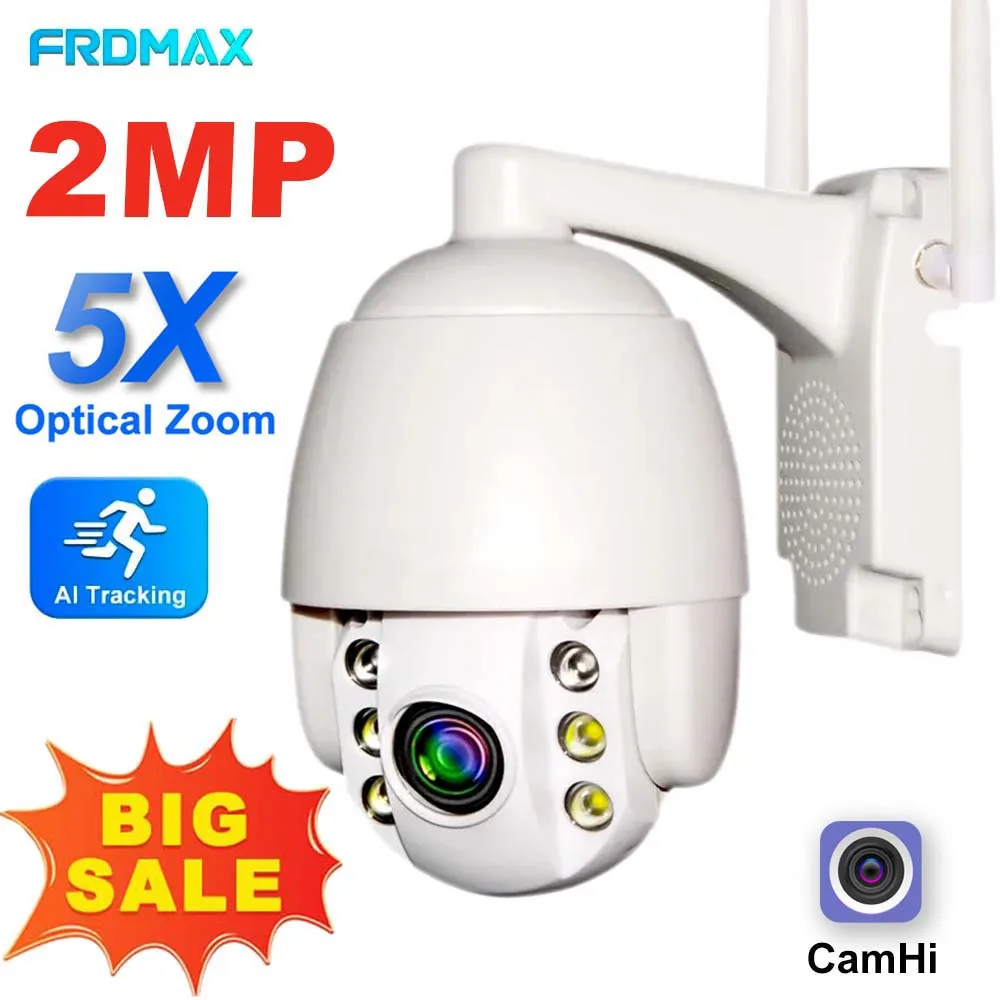 IP-камера FRDMAX WiFi, 5-кратный оптический зум PTZ, наружная беспроводная камера видеонаблюдения, 1080P HD, обнаружение движения, защита безопасности, камера видеонаблюдения, водонепроницаемые камеры наблюдения, CamHi
IP-камера FRDMAX WiFi, 5-кратный оптический зум PTZ, наружная беспроводная камера видеонаблюдения, 1080P HD, обнаружение движения, защита безопасности, камера видеонаблюдения, водонепроницаемые камеры наблюдения, CamHi