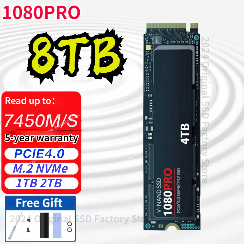 

PS5 8TB 4TB SSD M2 NVME 512GB 1080PRO Internal Solid State Drive 1TB hdd Hard Disk 990 PRO M.2 2TB for laptop Computer sata hd
