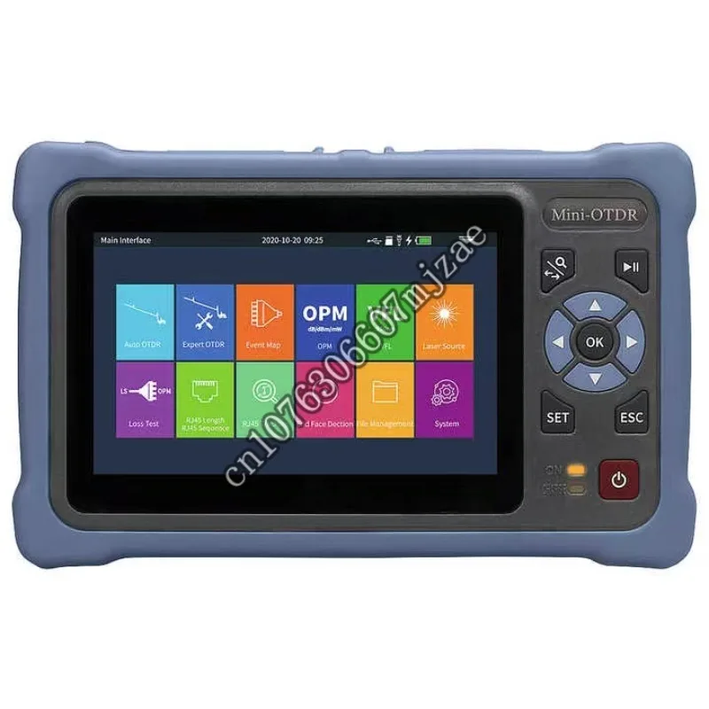 Fiber Optic Reflectometer Touch Screen EXFO VFL OLS OPM Event Map Ethernet Cable Tester 12 in 1 DE1201 Mini OTDR
Fiber Optic Reflectometer Touch Screen EXFO VFL OLS OPM Event Map Ethernet Cable Tester 12 in 1 DE1201 Mini OTDR