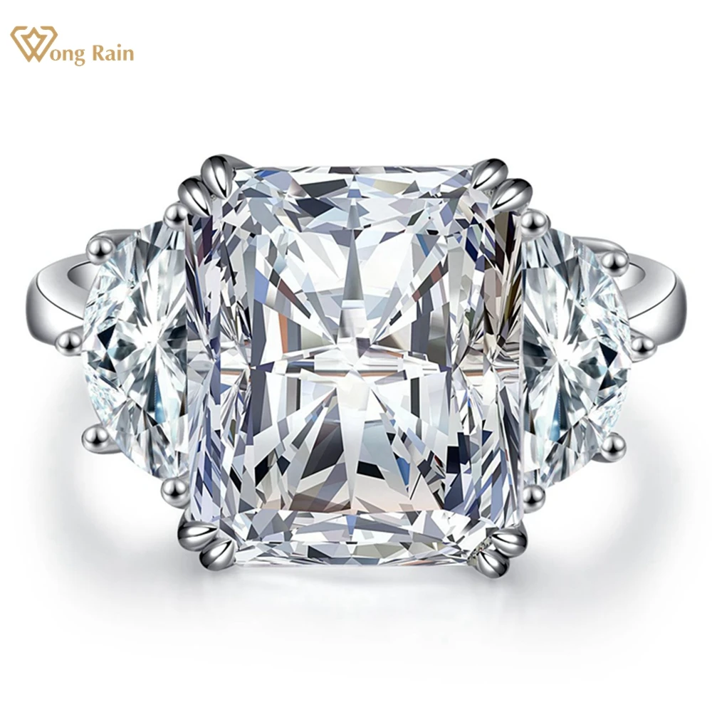

Wong Rain 925 Sterling Silver Crushed Ice Cut 9CT Lab Sapphire Citrine Aquamarine Emerald Gemstone Women Ring Engagement Jewelry