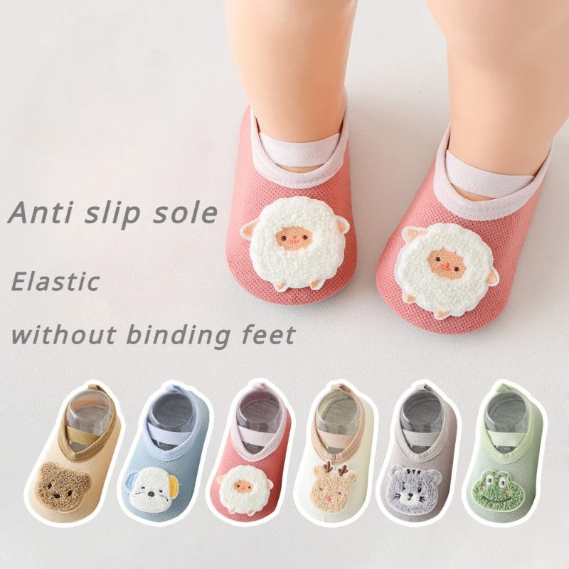 

New Spring Summer Cute Cartoon Infant Baby Sock Shoes Children with Soft Soles Anti Slip Girl Boy Toddler Floor First Walkers
