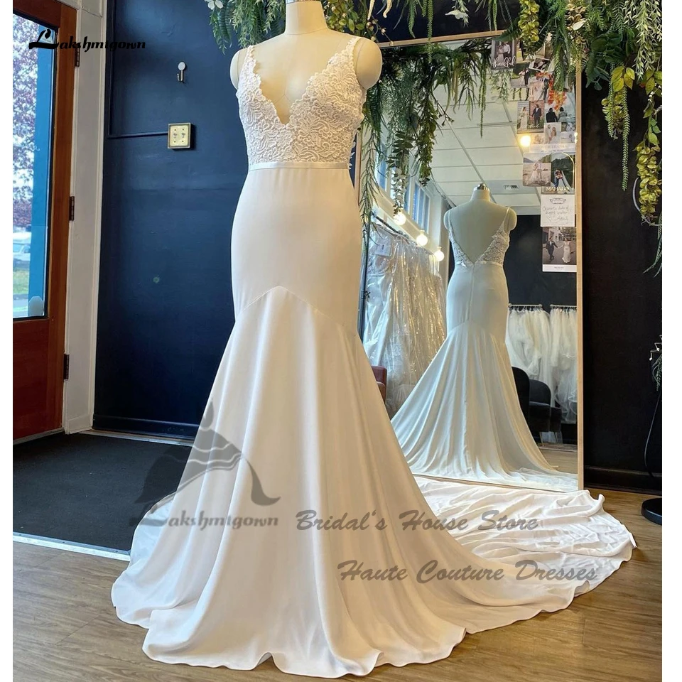 Lakshmigown элегантное мягкое женское платье для свадьбы 2024 Vestidos Sexy plunоткрытая спина
Lakshmigown элегантное мягкое женское платье для свадьбы 2024 Vestidos Sexy plunоткрытая спина