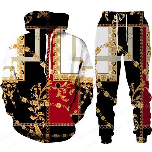 رجل قطعتين هوديي بانت مجموعات الذهبي نمط ثلاثية الأبعاد طباعة مجموعات الرجال النساء موضة هوديي بانت 2 قطعة دعوى ملابس رياضية الراحة رجل قطعتين هوديي بانت مجموعات الذهبي نمط ثلاثية الأبعاد طباعة مجموعات الرجال النساء موضة هوديي بانت 2 قطعة دعوى ملابس رياضية الراحة