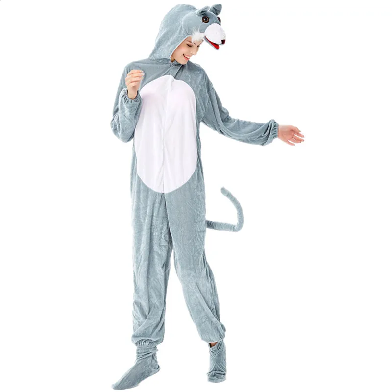 Animal furry Jumpsuit Pajamas Costume Halloween Animal Cosplay Big Gray Wolf Stage Performance Costume
Animal furry Jumpsuit Pajamas Costume Halloween Animal Cosplay Big Gray Wolf Stage Performance Costume