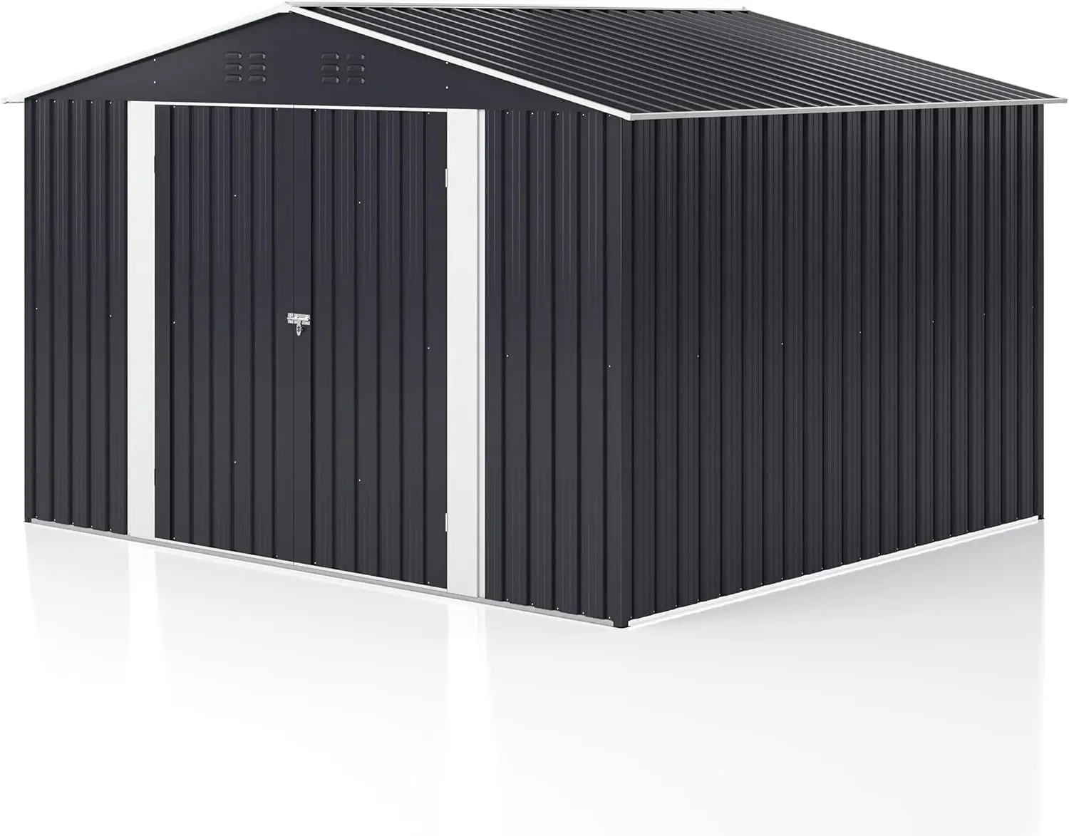 10x8 FT Outdoor Storage Shed, Large Garden Shed with Updated Frame Structure and Lockable Doors, Metal Tool Sheds
10x8 FT Outdoor Storage Shed, Large Garden Shed with Updated Frame Structure and Lockable Doors, Metal Tool Sheds