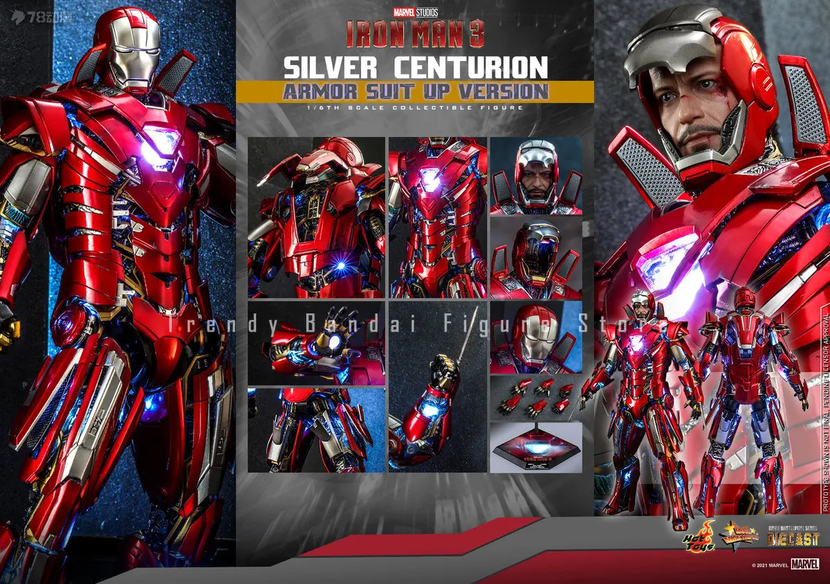 Оригинальные игрушки HotToys MMS618, Железный человек, серебряный Центурион, броня, версия 1:6, экшн-фигурка из сплава, модель фильма S.H.F, Подарочная игрушка
Оригинальные игрушки HotToys MMS618, Железный человек, серебряный Центурион, броня, версия 1:6, экшн-фигурка из сплава, модель фильма S.H.F, Подарочная игрушка