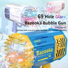 2022 New 69 Holes Electric Bubble Gun Gatlin Bubble Gun Machine Soap Bubbles Magic Bubble for Bathroom Outdoor Toys For Children
2022 New 69 Holes Electric Bubble Gun Gatlin Bubble Gun Machine Soap Bubbles Magic Bubble for Bathroom Outdoor Toys For Children