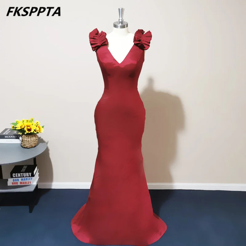 Длинное вечернее платье-Русалка бордового цвета, недорогой корсет с оборками на плечах для торжественных случаев, выпускного вечера
Длинное вечернее платье-Русалка бордового цвета, недорогой корсет с оборками на плечах для торжественных случаев, выпускного вечера