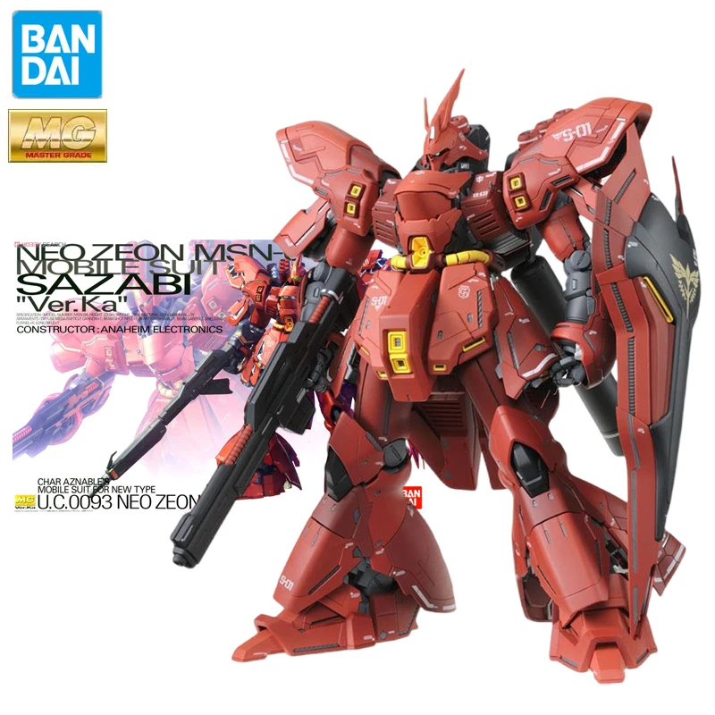 

Bandai Genuine Gundam Model Garage Kit MG Series 1/100 NEO ZEON MSN-04 SAZABI Ver.KA MOBILE SUIT GUNDAM Anime Action Figure