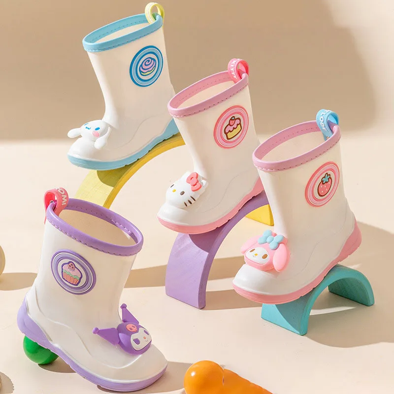 Детская непромокаемая обувь Sanrio, милые Нескользящие, школьные водонепроницаемые туфли для воды
Детская непромокаемая обувь Sanrio, милые Нескользящие, школьные водонепроницаемые туфли для воды
