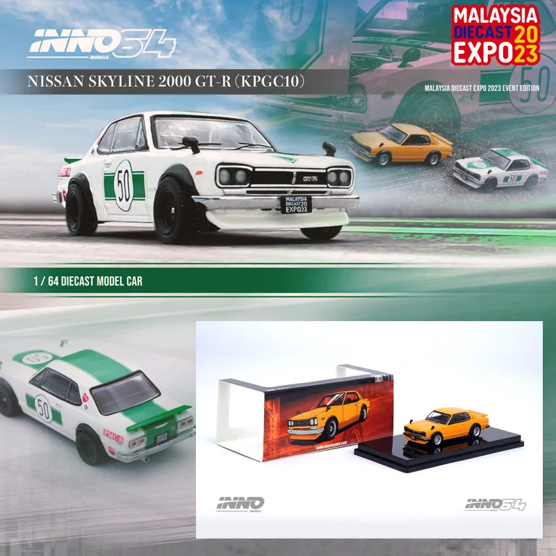INNO Malaysia Show Edition 1:64 Nissan 2000 Skyline GT-R KPGC10 коллекционные модели автомобилей из сплава в подарок
INNO Malaysia Show Edition 1:64 Nissan 2000 Skyline GT-R KPGC10 коллекционные модели автомобилей из сплава в подарок