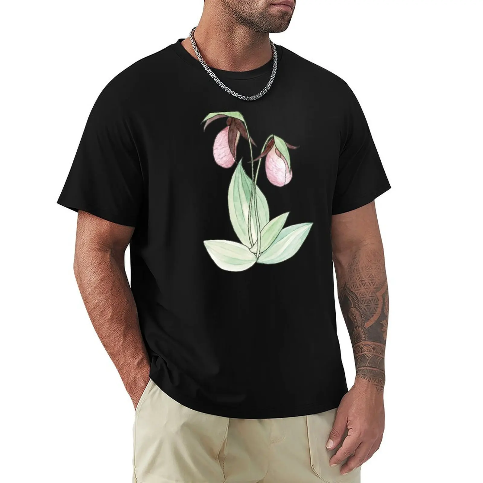 Pink Ladys Slipper Inked Watercolor Painting T-Shirt korean fashion Blouse shirts graphic shirts graphic tees men clothing 
Pink Ladys Slipper Inked Watercolor Painting T-Shirt korean fashion Blouse shirts graphic shirts graphic tees men clothing