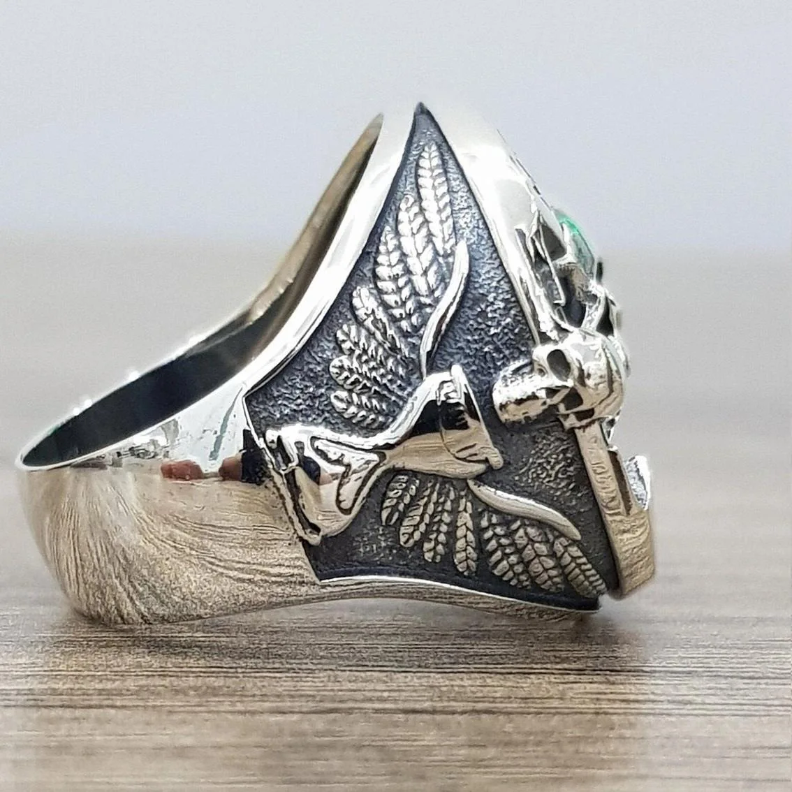 Bague Seton Goth Vintage pour hommes et femmes, Domic Memento, Mori Carpe Diem, Lettre, Crâne, Punk, Modules de Noël, Bijoux, Mode, Y2K 3