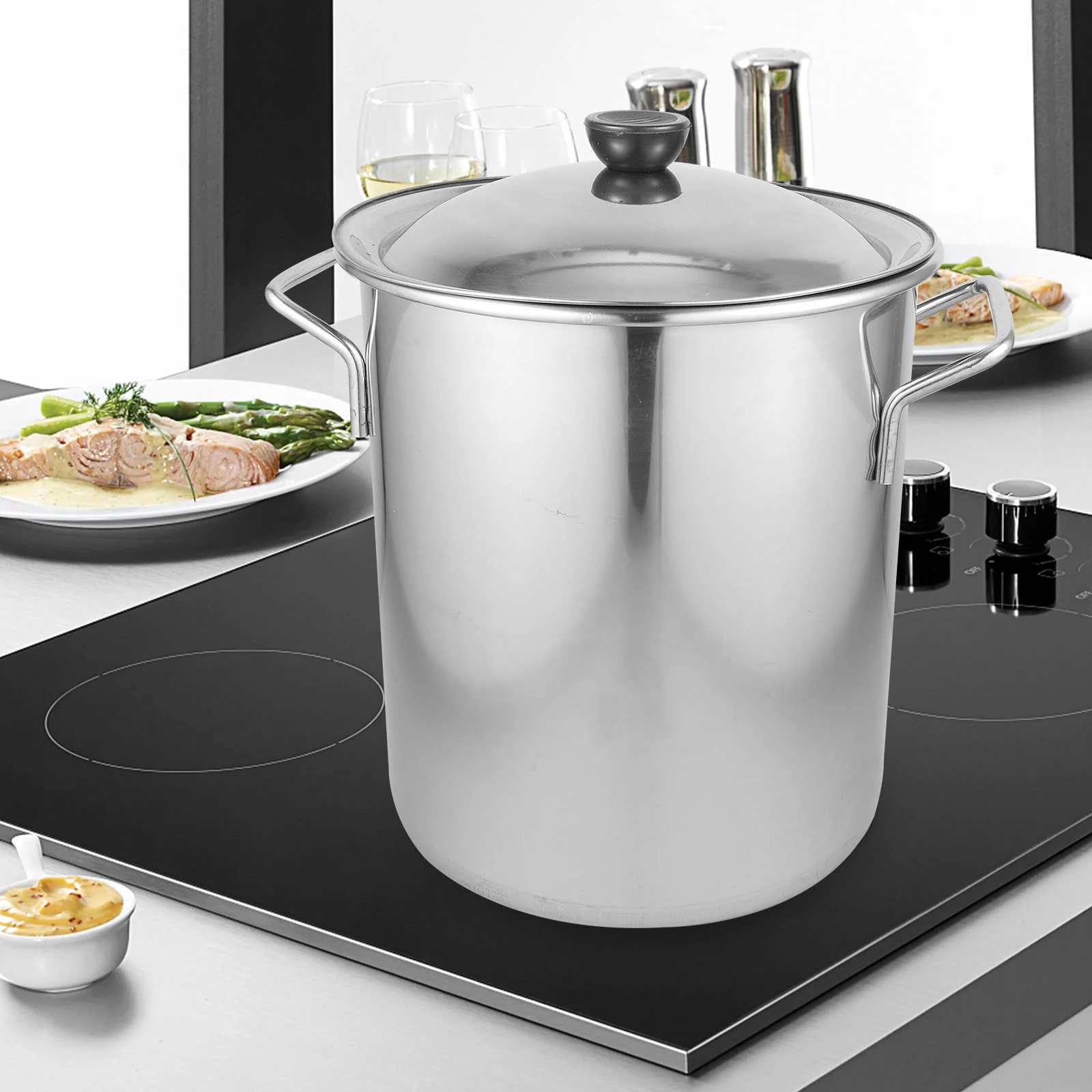 Large Stock Pot Soup Pots with Lids Stainless Steel Stockpot Rice Bucket Extra Thick
Large Stock Pot Soup Pots with Lids Stainless Steel Stockpot Rice Bucket Extra Thick