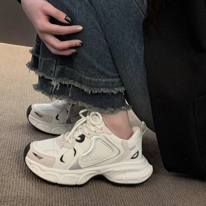 Women Luxary Chunky Sneakers Mesh Breathable Increased Internal Trainers Sports Running Casual Ladies Fitness Vulcanize Shoes
Women Luxary Chunky Sneakers Mesh Breathable Increased Internal Trainers Sports Running Casual Ladies Fitness Vulcanize Shoes