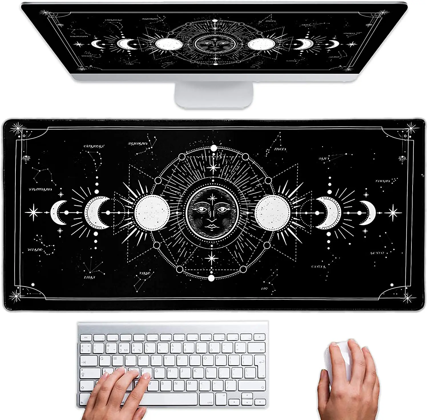 Moon Phase Extra Large Mouse Pad Desk Pad for Woman Desk Pad for Desk Accessories Large Size Desk Decor 40cmx90cm
Moon Phase Extra Large Mouse Pad Desk Pad for Woman Desk Pad for Desk Accessories Large Size Desk Decor 40cmx90cm