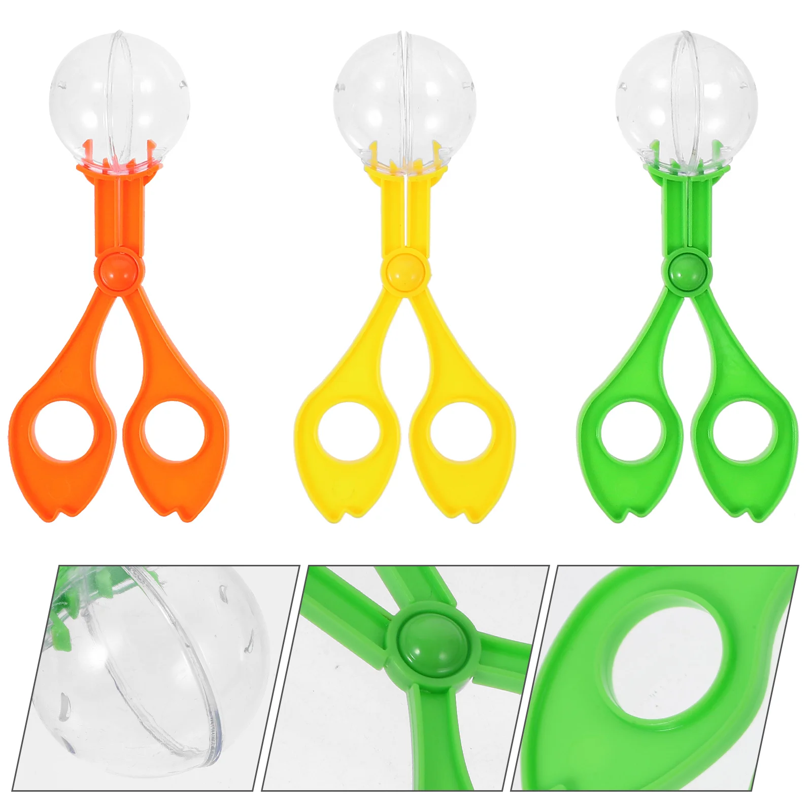 Handy Scoopers Bug Catcher Bug Tongs Insects Catch Clamp Scissors Outdoor Toys for Kids (Random Color 14cm) 
Handy Scoopers Bug Catcher Bug Tongs Insects Catch Clamp Scissors Outdoor Toys for Kids (Random Color 14cm)
