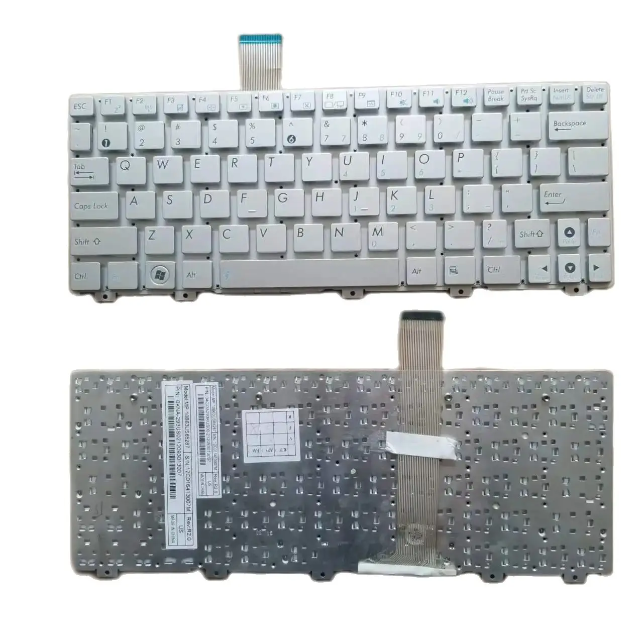 

Английская клавиатура для ноутбуков Asus Eee PC X101 X101H X101CH Series US, серебристая